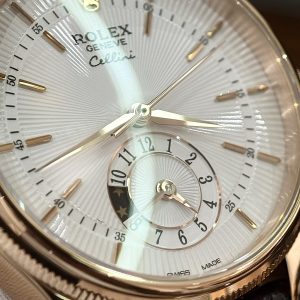 Đồng Hồ Rolex Cellini Replica Cao Cấp Dây Da Màu Nâu 39mm (1)
