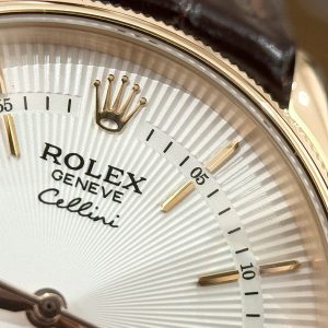 Đồng Hồ Rolex Cellini Replica Cao Cấp Dây Da Màu Nâu 39mm (1)