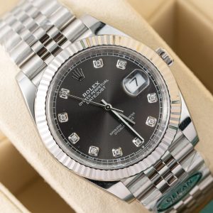Đồng Hồ Rolex Chế Tác DateJust 126234 Mặt Xám Cọc Số Đá Xưởng Clean 36mm (3)
