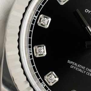 Đồng Hồ Rolex Chế Tác DateJust 126334 Mặt Đen Cọc Số Đá Xưởng Clean 41mm (2)