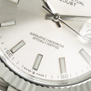 Đồng Hồ Rolex Chế Tác DateJust 126334 Mặt Số Bạc Cọc Dạ Quang Xưởng Clean 41mm (8)