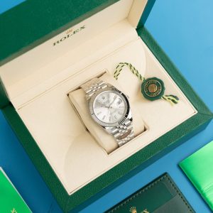 Đồng Hồ Rolex Chế Tác DateJust 126334 Mặt Số Bạc Cọc Dạ Quang Xưởng Clean 41mm (8)