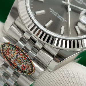 Đồng Hồ Rolex Chế Tác DateJust 126334 Mặt Xám Cọc Dạ Quang Xưởng Clean 41mm (1)