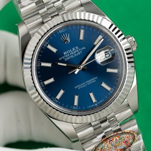 Đồng Hồ Rolex Chế Tác DateJust 126334 Mặt Xanh Dương Xưởng Clean 41mm (1)