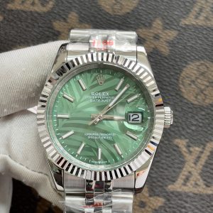 Đồng Hồ Rolex DateJust Fake Máy Nhật Mặt Xanh Lá Cọ 36-41mm (1)