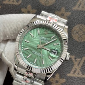 Đồng Hồ Rolex DateJust Fake Máy Nhật Mặt Xanh Lá Cọ 36-41mm (1)
