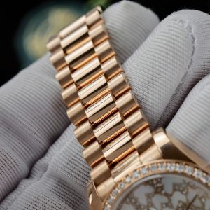 Đồng Hồ Rolex DateJust Vàng Nguyên Khối Kim Cương Tự Nhiên Chế Tác (12)