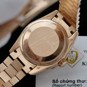 Đồng Hồ Rolex DateJust Vàng Nguyên Khối Kim Cương Tự Nhiên Chế Tác (12)