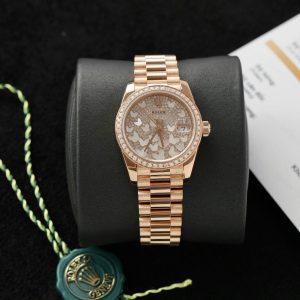 Đồng Hồ Rolex DateJust Vàng Nguyên Khối Kim Cương Tự Nhiên Chế Tác (12)