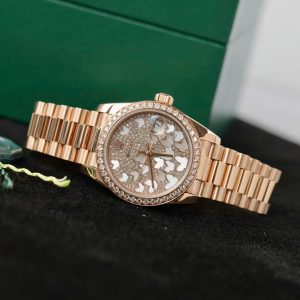 Đồng Hồ Rolex DateJust Vàng Nguyên Khối Kim Cương Tự Nhiên Chế Tác (12)