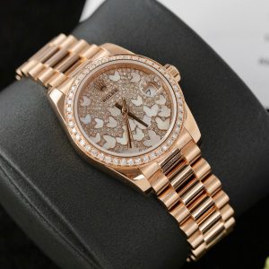 Đồng Hồ Rolex DateJust Vàng Nguyên Khối Kim Cương Tự Nhiên Chế Tác (12)