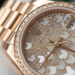 Đồng Hồ Rolex DateJust Vàng Nguyên Khối Kim Cương Tự Nhiên Chế Tác (12)