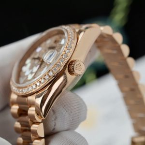 Đồng Hồ Rolex DateJust Vàng Nguyên Khối Kim Cương Tự Nhiên Chế Tác (12)