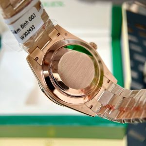 Đồng Hồ Rolex Day-Date Chế Tác Phủ Vàng Ruby Đỏ Đá Moissanite Xưởng GM 40mm (2)