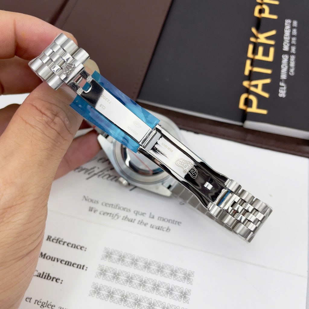 Đồng Hồ Rolex Day-Date Fake Máy Cơ Nhật Mặt Số Hồng 40mm (1)