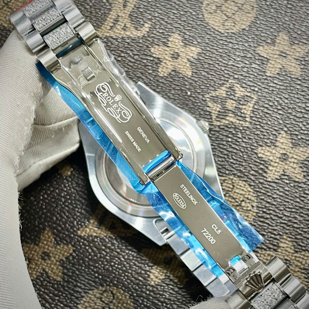 Đồng Hồ Rolex Day-Date Nam Đính Đá Fake Máy Cơ Nhật 40mm (1)