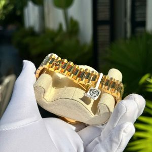 Đồng Hồ Rolex Day-Date Phủ Vàng 18K Cọc Số Đính Đá Chế Tác 40mm (1)