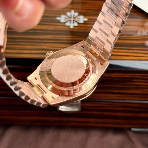 Đồng Hồ Rolex Day-Date Phủ Vàng Độ Mặt Thiên Thạch Đá Moissanite 40mm (2)