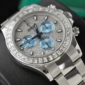 Đồng Hồ Rolex Daytona Chế Tác Platinum Kim Cương Tự Nhiên (9)