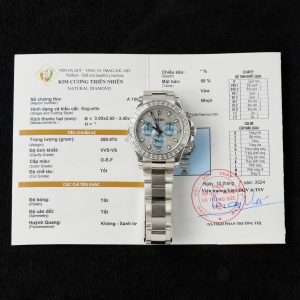 Đồng Hồ Rolex Daytona Chế Tác Platinum Kim Cương Tự Nhiên 40mm (2)