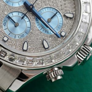 Đồng Hồ Rolex Daytona Chế Tác Platinum Kim Cương Tự Nhiên (9)