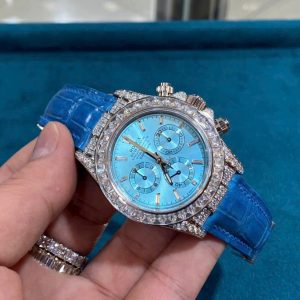 Đồng Hồ Rolex Daytona Đính Đá Moissanite Rep Cao Cấp Nhất 40mm (1)