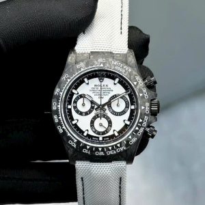 Đòng Hồ Rolex Daytona Diw Chế Tác Sợi Carbon Dây Vải 40mm (1)