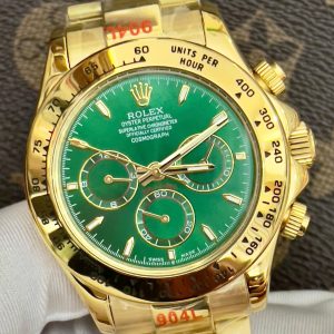 Đồng Hồ Rolex Daytona Fake Máy Cơ Nhật Mặt Xanh Lá Cây 40mm