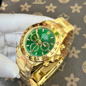 Đồng Hồ Rolex Daytona Fake Máy Cơ Nhật Mặt Xanh Lá Cây 40mm