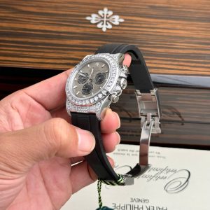 Đồng Hồ Rolex Daytona Nam Đính Đá Replica Cao Cấp Xưởng JVS 40mm (2)