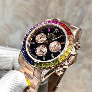 Đồng Hồ Rolex Daytona Rainbow 116595 Cao Cấp Nhất Xưởng Noob 40mm (9)