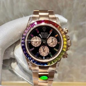 Đồng Hồ Rolex Daytona Rainbow 116595 Cao Cấp Nhất Xưởng Noob 40mm (9)