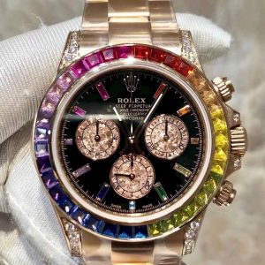Đồng Hồ Rolex Daytona Rainbow 116595 Cao Cấp Nhất Xưởng Noob 40mm (9)