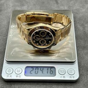 Đồng Hồ Rolex Daytona Vàng Thật 18K Cọc Số Kim Cương Tự Nhiên 40mm (1)
