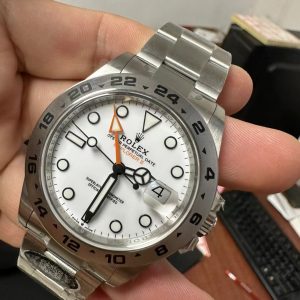 Đồng Hồ Rolex Explorer II 216570 Mặt Số Trắng Xưởng Clean 42mm