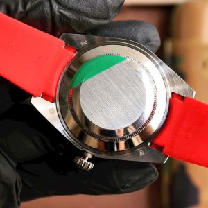 Đồng Hồ Rolex Fake Cao Cấp Đính Đá Viền Đỏ DateJust 41mm (1)