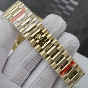 Đồng Hồ Rolex Fake Cao Cấp Mặt Xà Cừ Tím Máy Thụy Sỹ Day-Date 40mm (2)