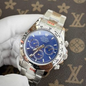 Đồng Hồ Rolex Fake Máy Nhật Automatic Daytona Mặt Xanh Dương 40mm (8)