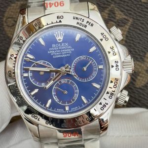 Đồng Hồ Rolex Fake Máy Nhật Automatic Daytona Mặt Xanh Dương 40mm (8)