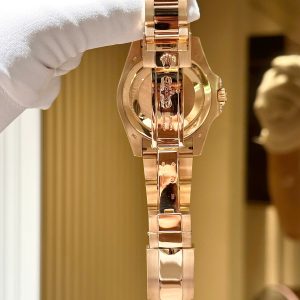 Đồng Hồ Rolex GMT Master II Phủ Vàng Đính Đá Quý Tổng Hợp 40mm (1)