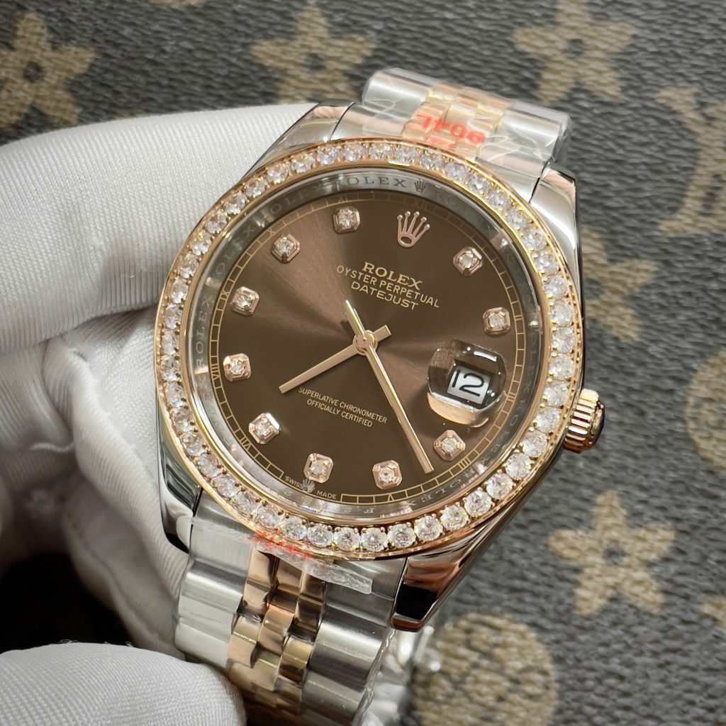 Đồng Hồ Rolex Nam Đính Đá Fake Máy Cơ Nhật Automatic 38-41mm (6)