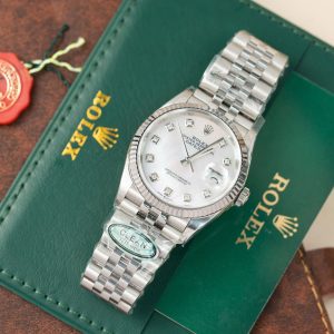 Đồng Hồ Rolex Nam Rep 11 Mặt Số Xà Cừ Trắng Xưởng Clean 126234 36mm (1)