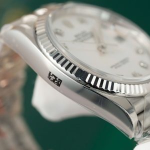 Đồng Hồ Rolex Nam Rep 11 Mặt Số Xà Cừ Trắng Xưởng Clean 126234 36mm (1)