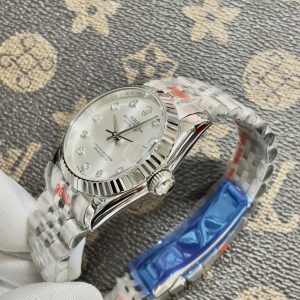 Đồng Hồ Rolex Nữ Dây Kim Loại Fake Máy Nhật Automatic 31mm (1)