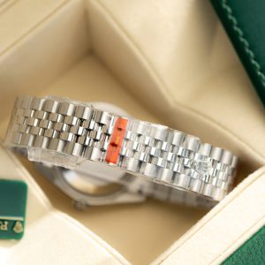 Đồng Hồ Rolex Nữ Đính Đá DateJust Mặt Số Hồng Replica 11 31mm (1)