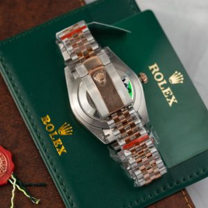 Đồng Hồ Rolex Phủ Vàng Thật DateJust Cọc Số Dạ Quang Xưởng GM 41mm (1)