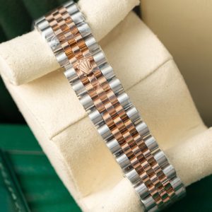 Đồng Hồ Rolex Phủ Vàng Thật Mặt Hoa Lá Chế Tác Hong Kong 31mm (1)