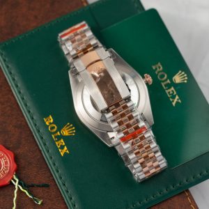 Đồng Hồ Rolex Phủ Vàng Thật Mặt Số Wimbledon Datejust Xưởng GM 41mm (1)