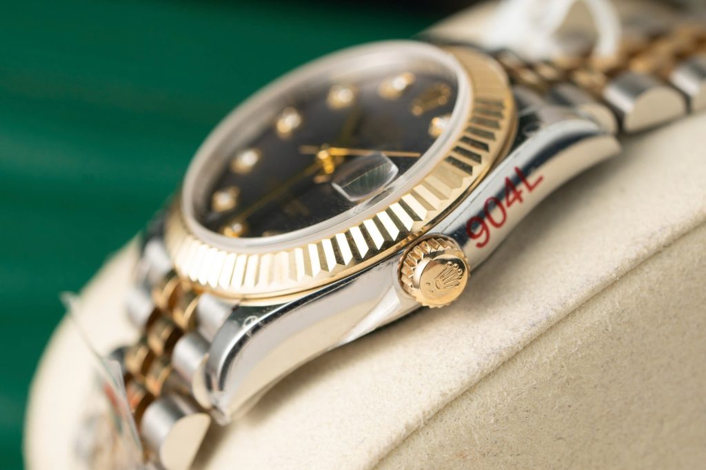 a watch on a box