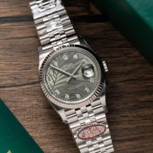 Đồng Hồ Rolex Rep 11 Mặt Số Cây Lá Đính Đá Xưởng Clean 126234 36mm (5)